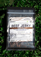 Ace Organix Teriyaki brisket beef jerky product photography