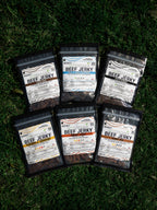 Ace Organix premium brisket beef jerky all flavors lineup made in USA