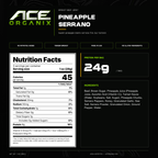 Ace Organix Pineapple Serrano brisket beef jerky nutrition facts and ingredients
