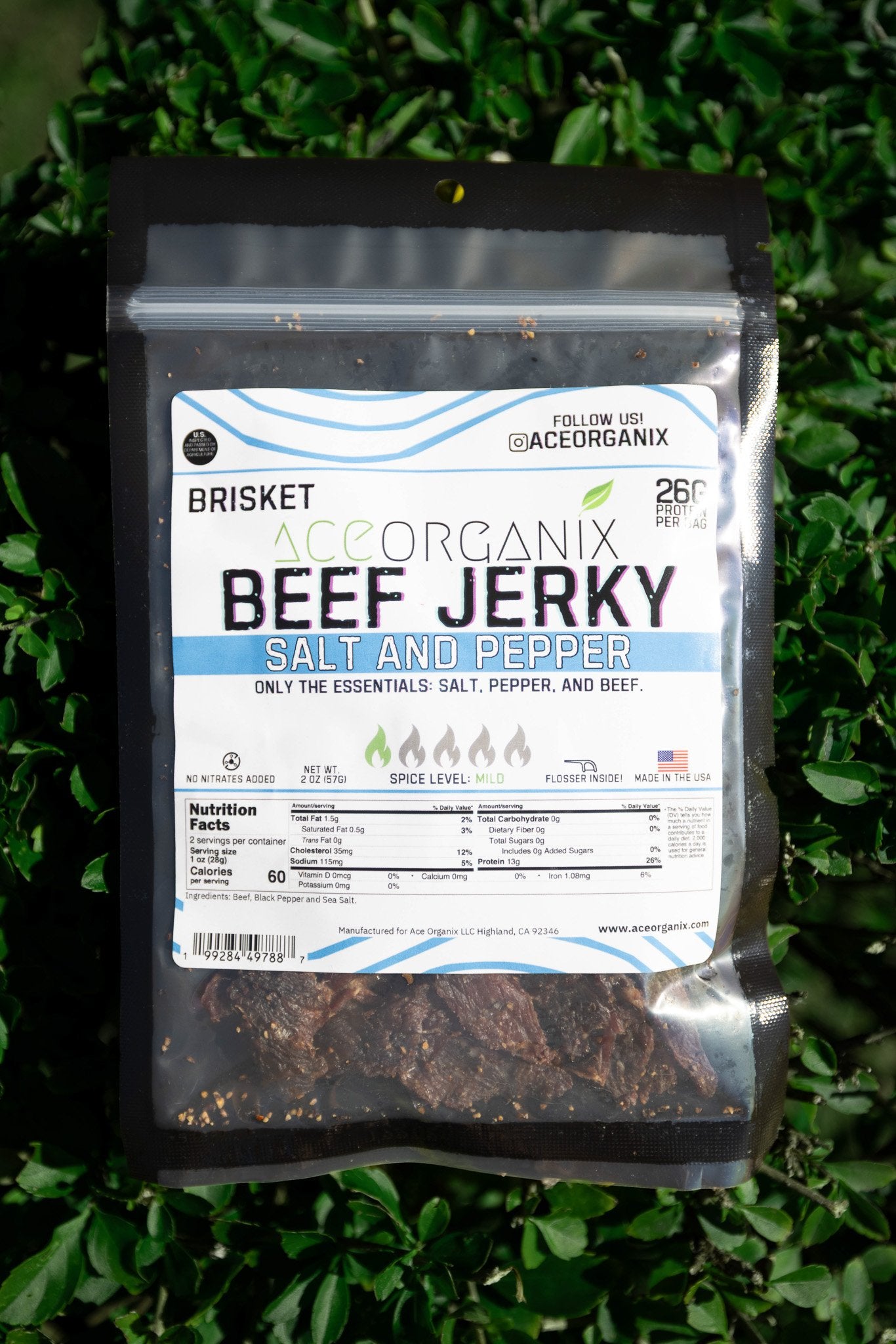 Ace Organix wholesale brisket beef jerky box 12 count
