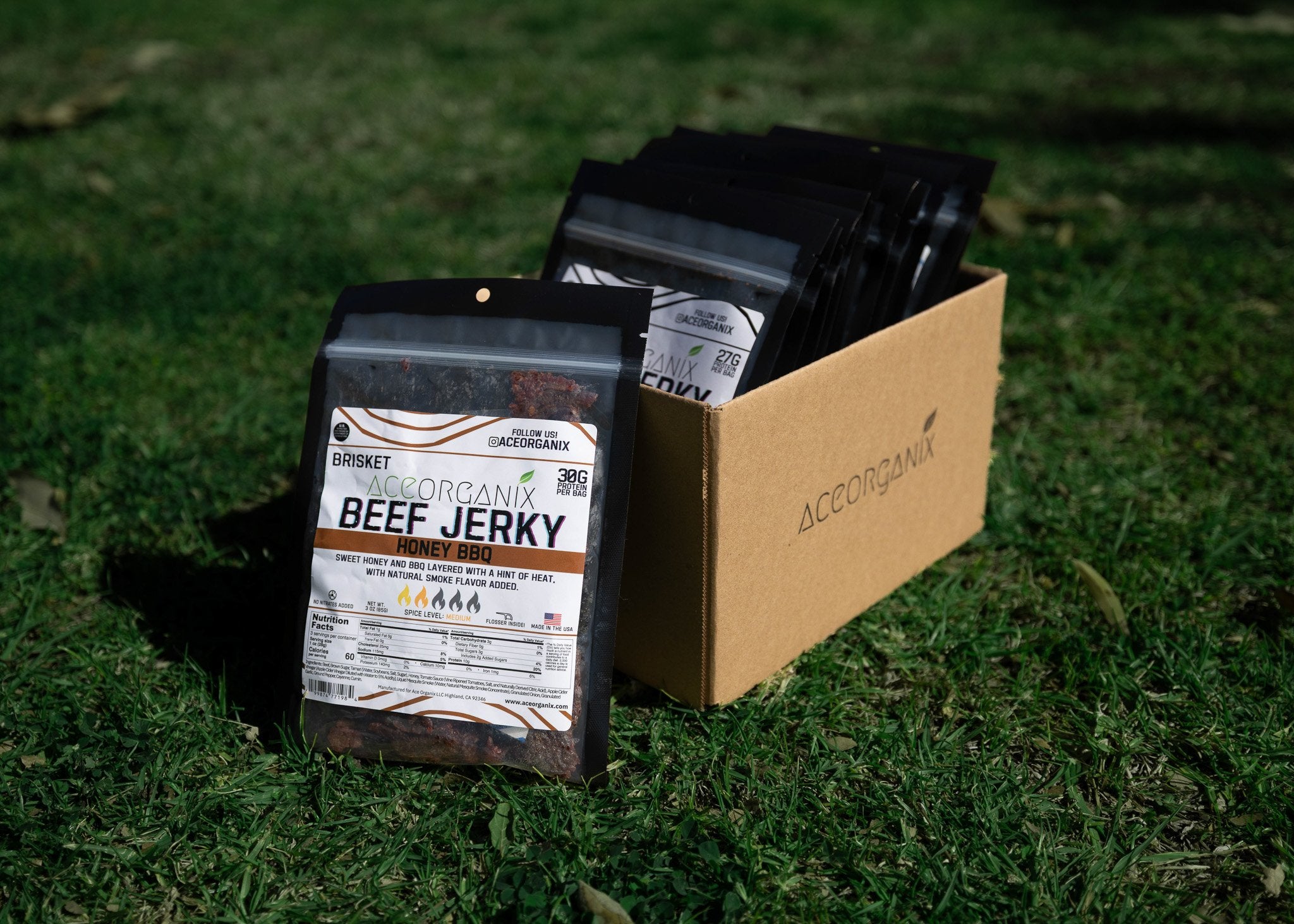 Ace Organix The Ace Box beef jerky gift box