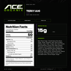 Ace Organix Teriyaki brisket beef jerky nutrition facts and ingredients